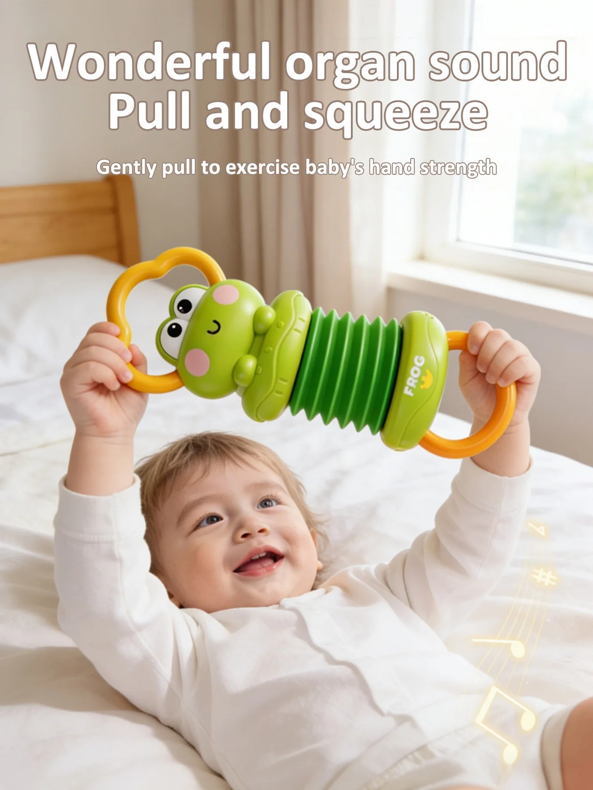 Baby Accordion Toy Unicorn Musical Instrument Early Educational Sensory Toy for