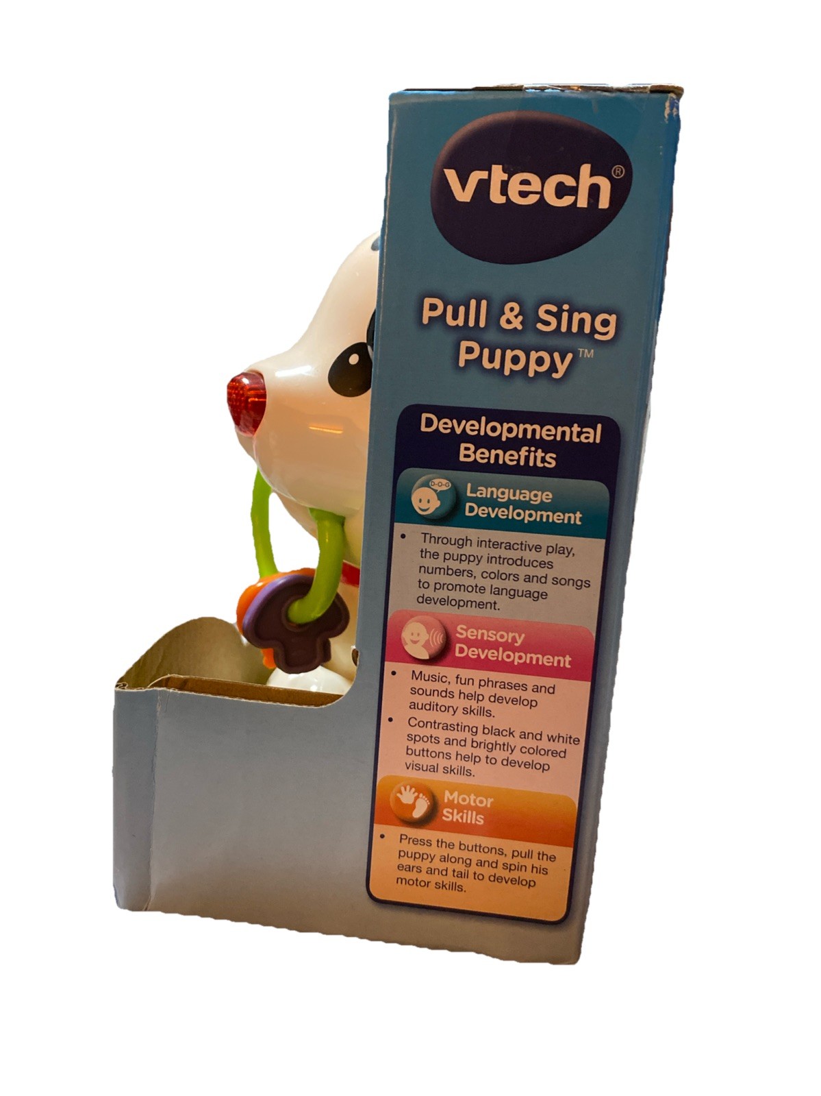 VTech Pull and Sing Puppy Toy 6-36 Months 60+ Songs Teaches Colors Numbers NEW