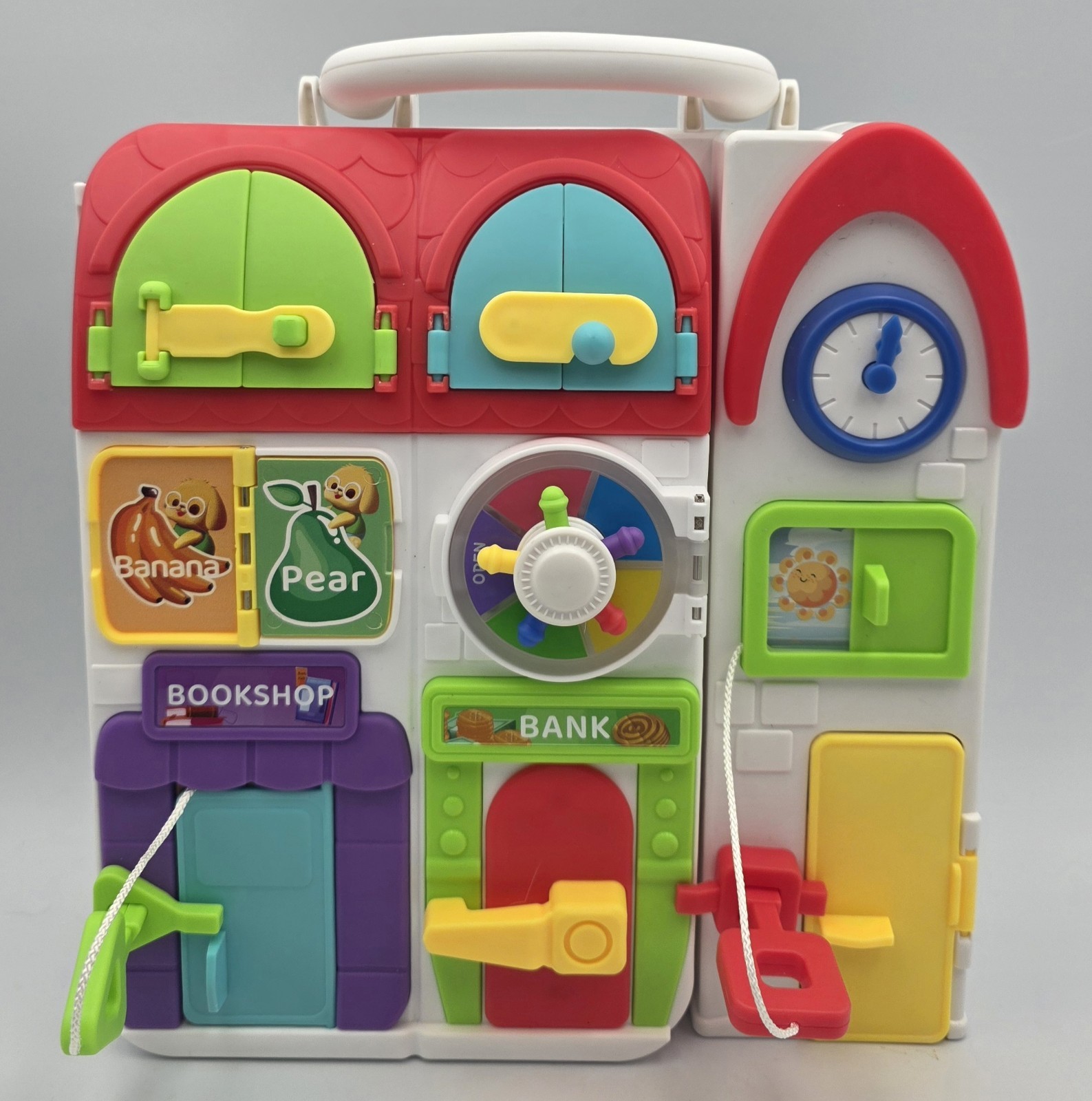 Montessori-Style Busy Board Activity Toy w/ Lights & Sound (Tested and Working)