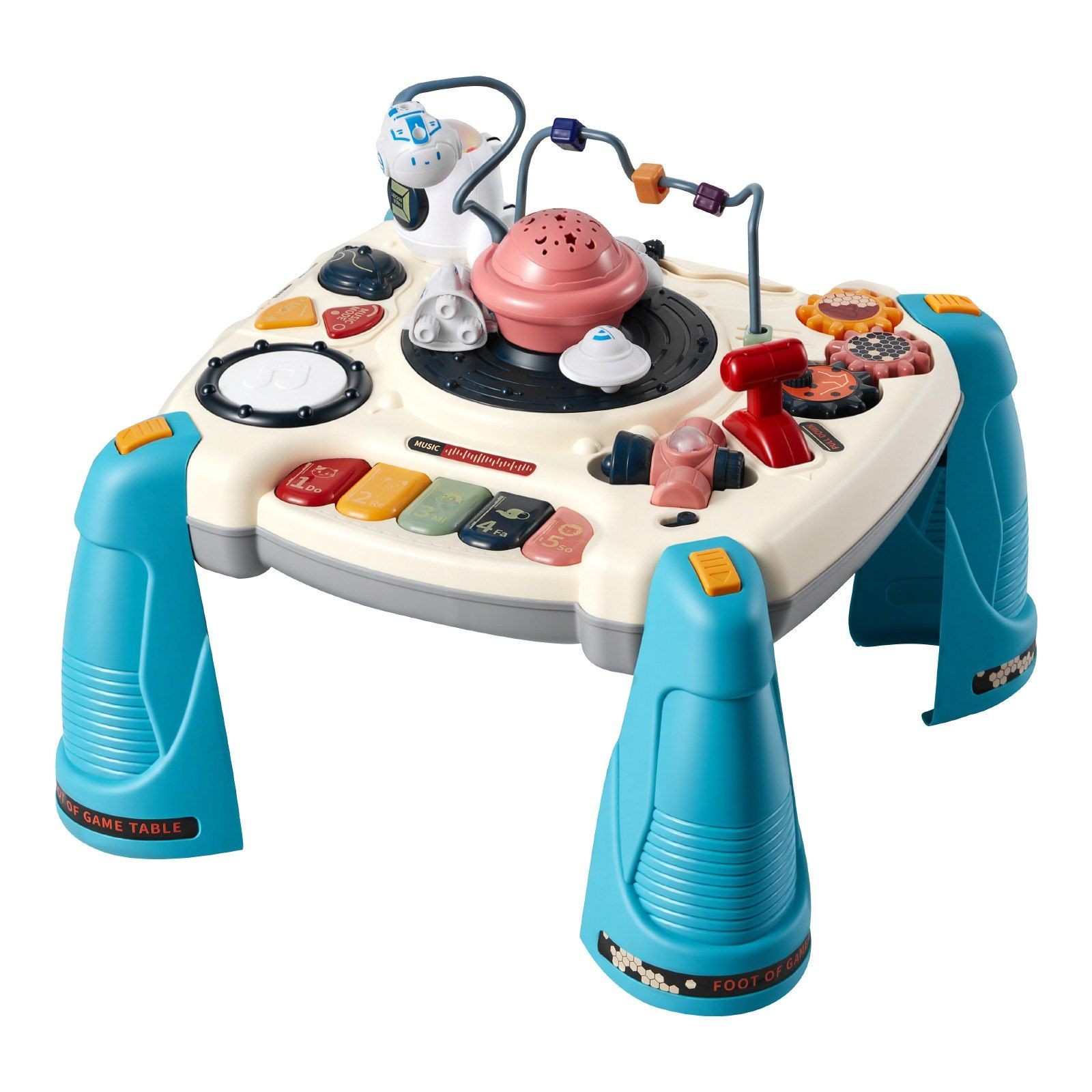 Sturdy ABS Space-Themed Toddler Table: Tummy-Time to Stand-and-Play