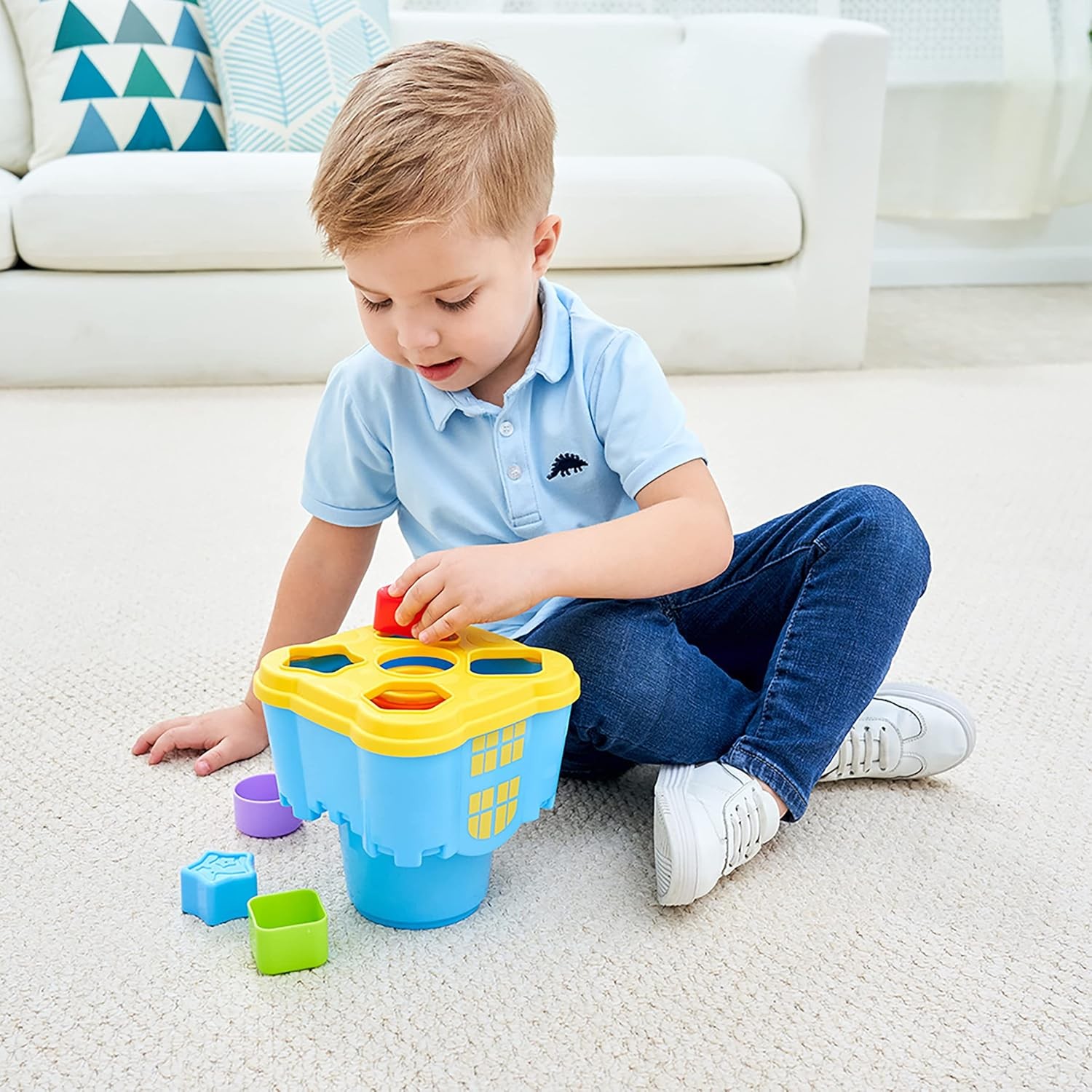 iPlay iLearn Baby Stacking Cups Nesting Toys Shape Sorter Ages 12-36 Months