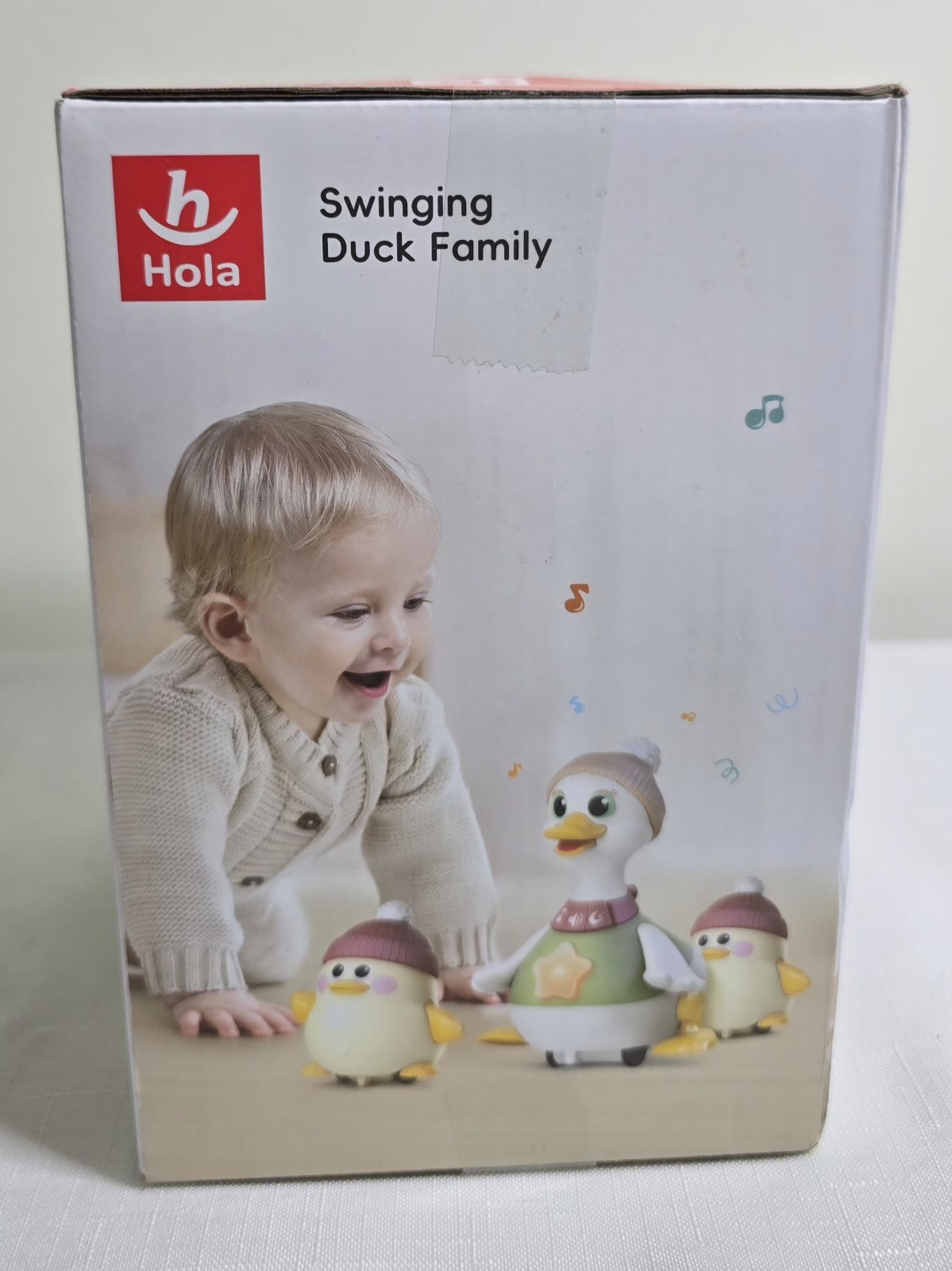 HOLA Swinging Duck Family Mother +2 Baby Ducks,Baby Toys 6-36 Months Musical New