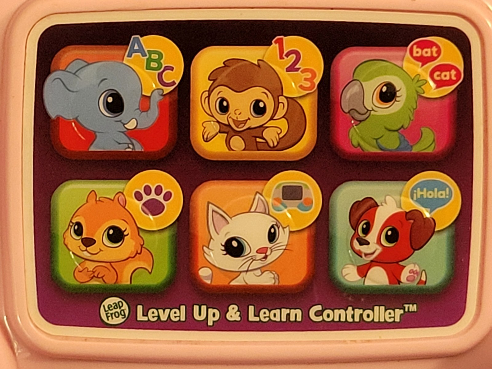 LeapFrog Level Up & Learn Controller Pink RARE VIDEO! NICE!