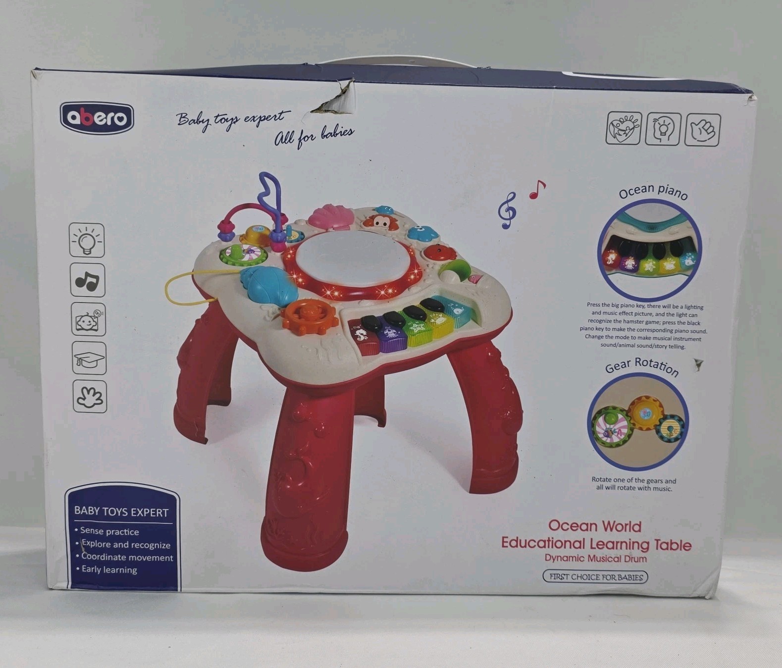 Ocean World Educational Learning Sound Table Children/Toddlers 18 months and up