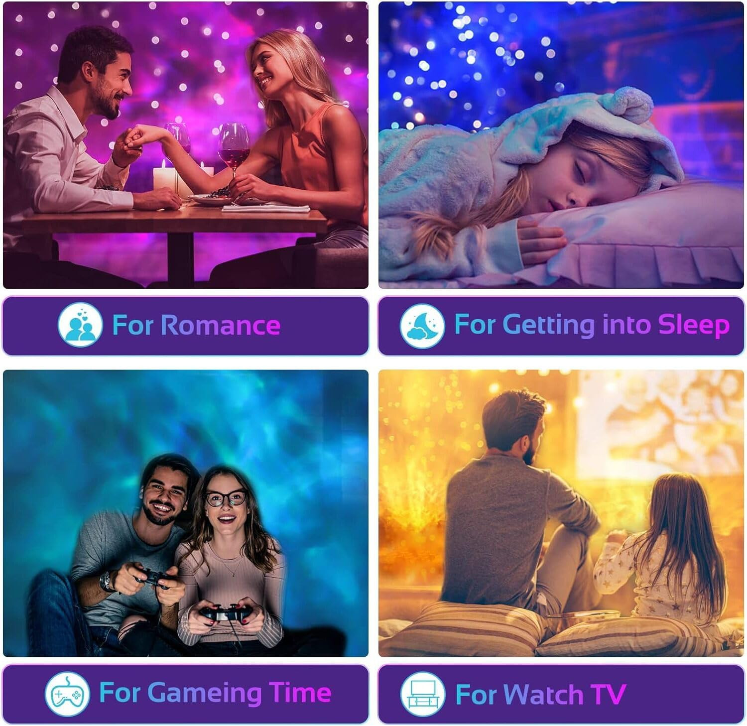 Calming Sensory Lights, Sensory Toys for Kids with Autism, Ocean Light Projector