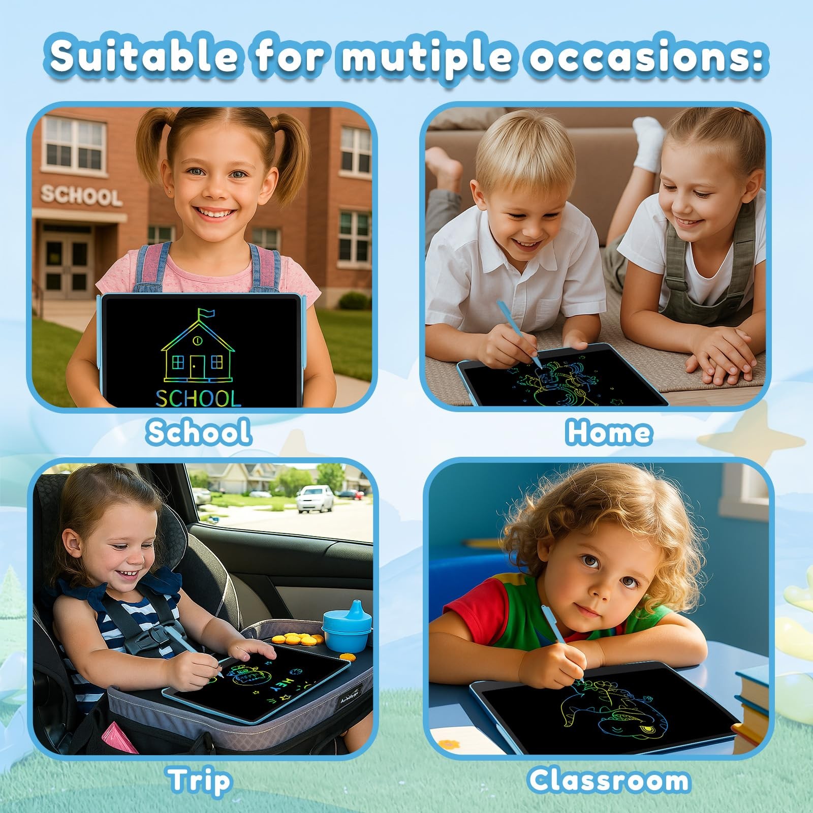 16 Inch LCD Writing Tablet Drawing Pad Doodle Board for Boys Girls