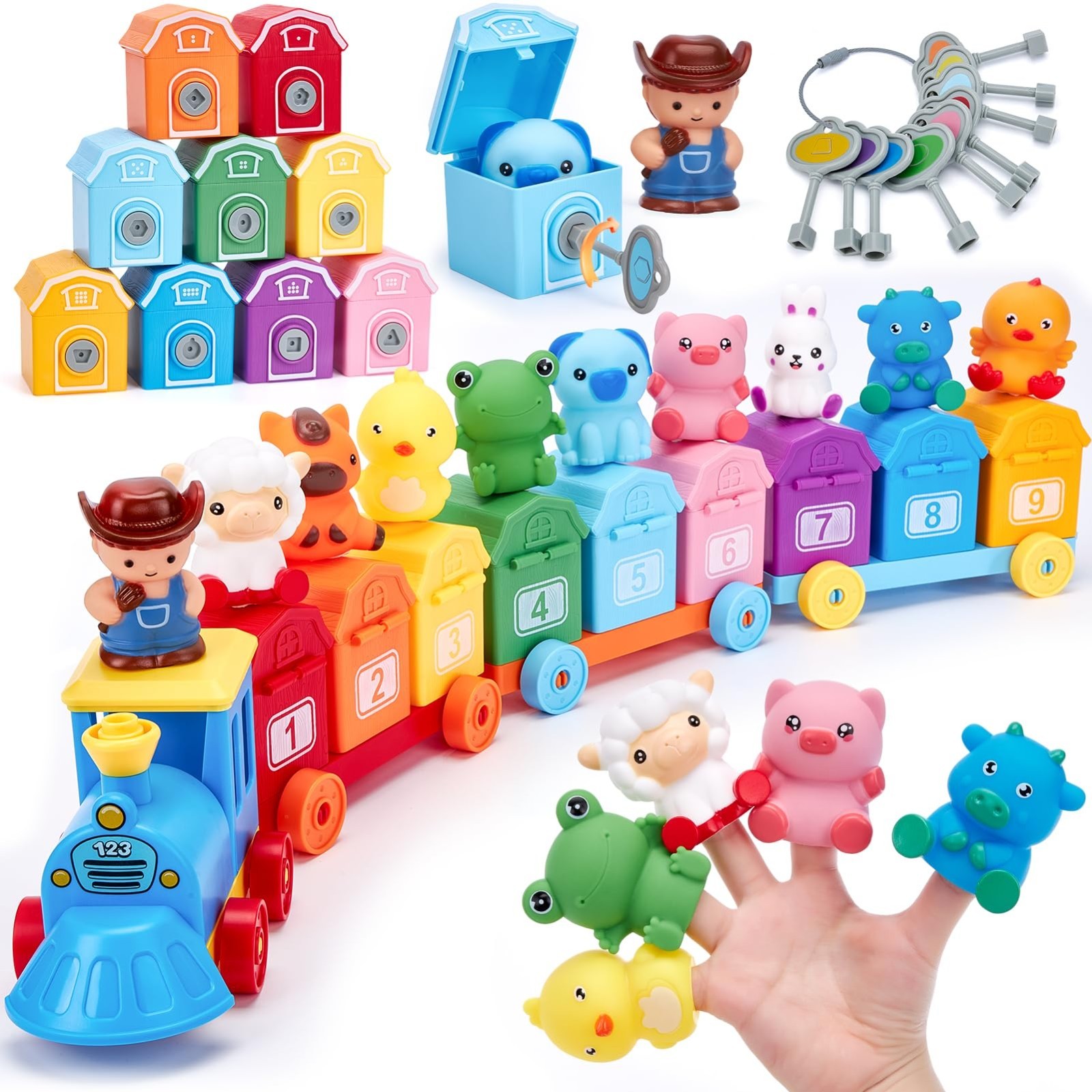 Toddler Learning Toys for 2-3 Year Olds – Montessori Counting, Matching & Sortin