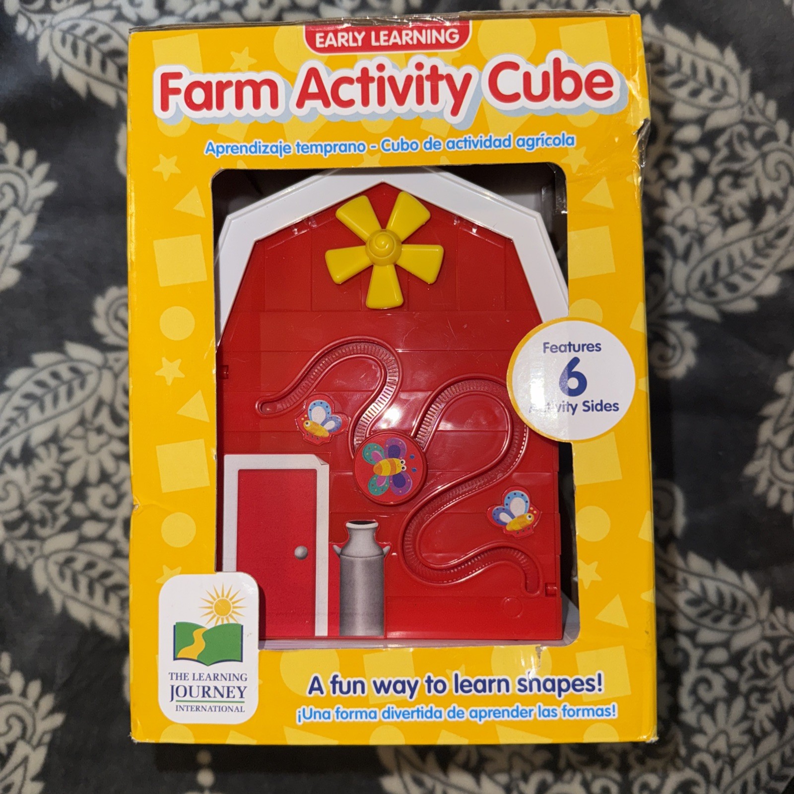 Award Winning Farm Activity Cube Shape Sorter Early Learning Toy for Toddlers…
