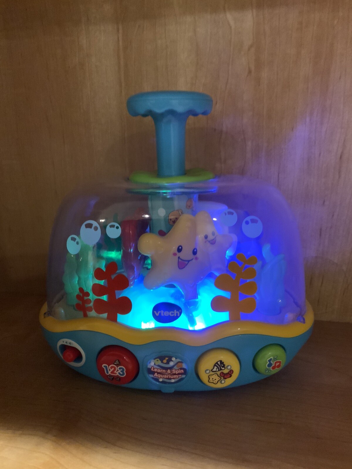 Vetch Fun Time Spinning & Popping Pals Baby Spinner Top Sea Animal Toy Toddler