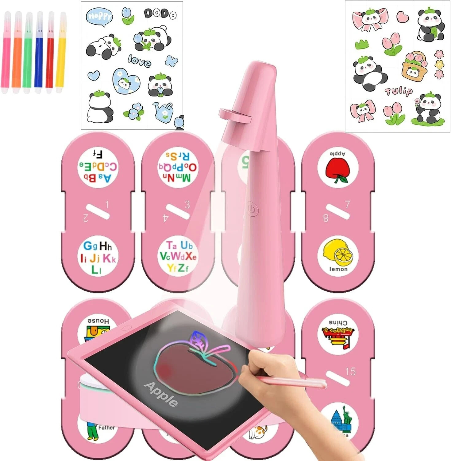 Drawing Projector for Kids, Smart Projector for Children & Writing Table – Pink