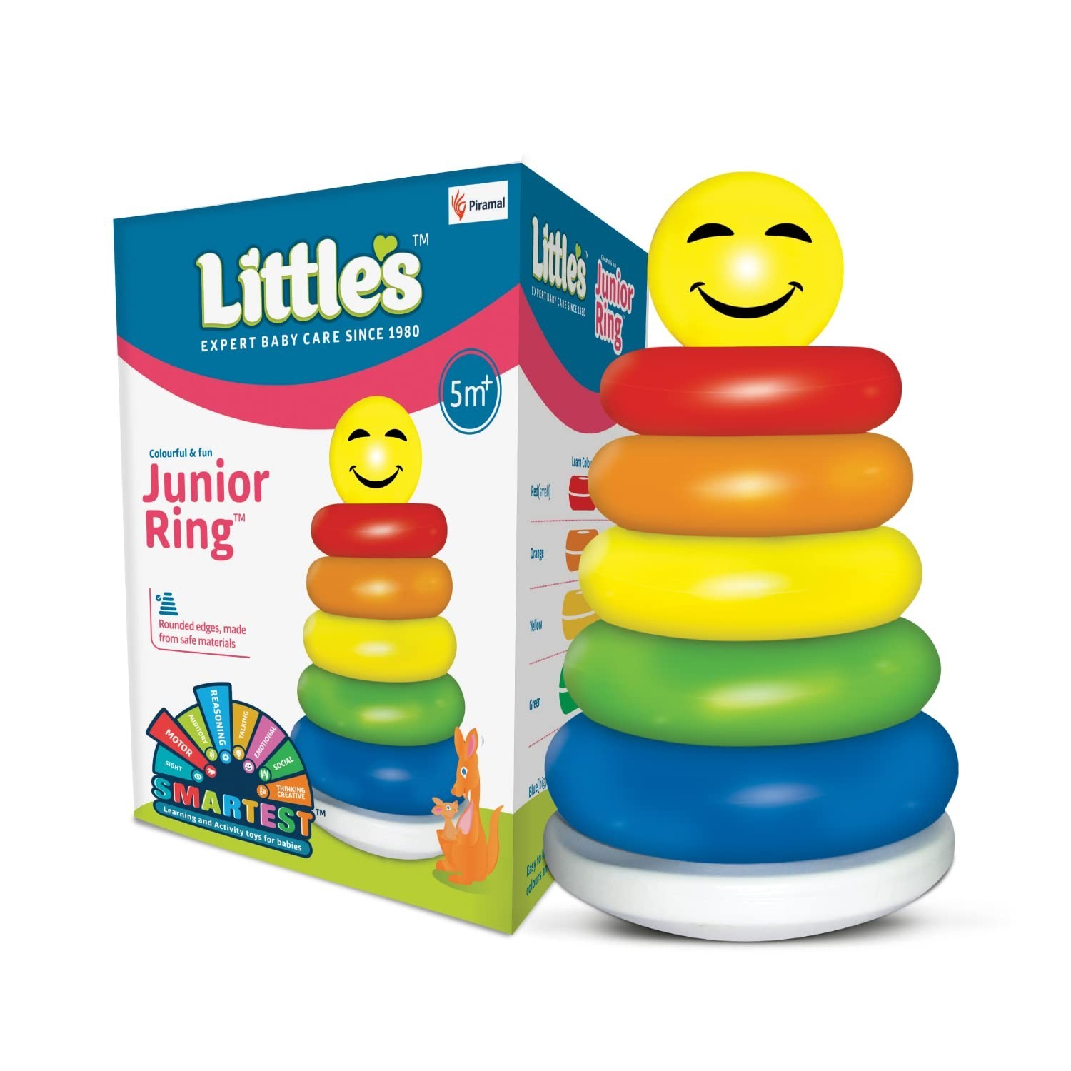 Little’s Junior Ring Plastic Multicolour Kids Toy Fun Stacking Play Set