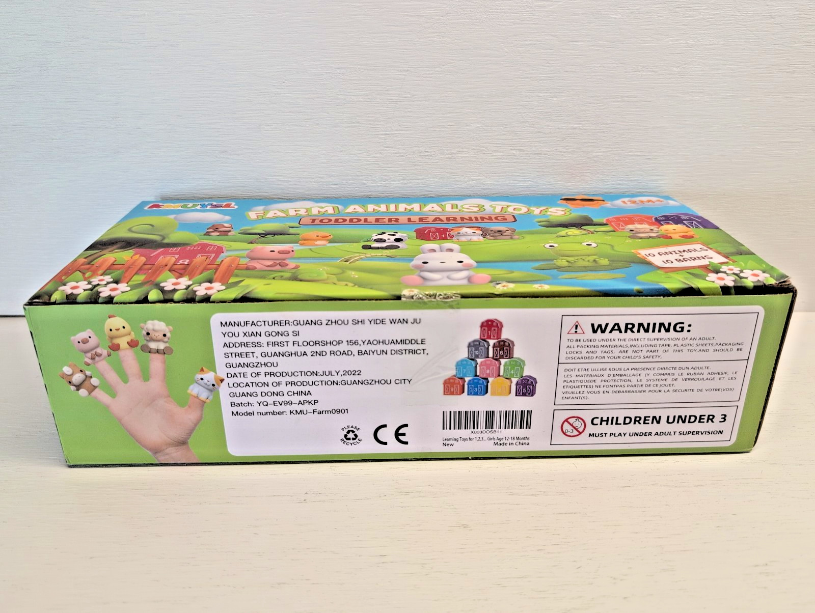 NEW! FARM ANIMAL COUNTING 1 – 10 & COLOR LEARNING TOY FOR TODDLERS KIDS BARN, 1+