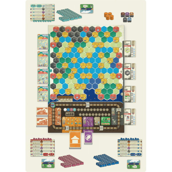 Arclight Railway Boom Board Game 2-4P 60-120 Min 14+ English Rules fm Japan