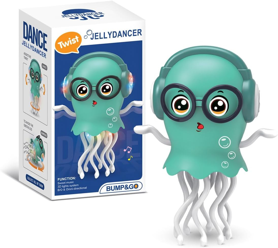 Christmas Dancing Baby Toy, Crawling Jellydancer Tummy Time Toy, Magic Dancing M