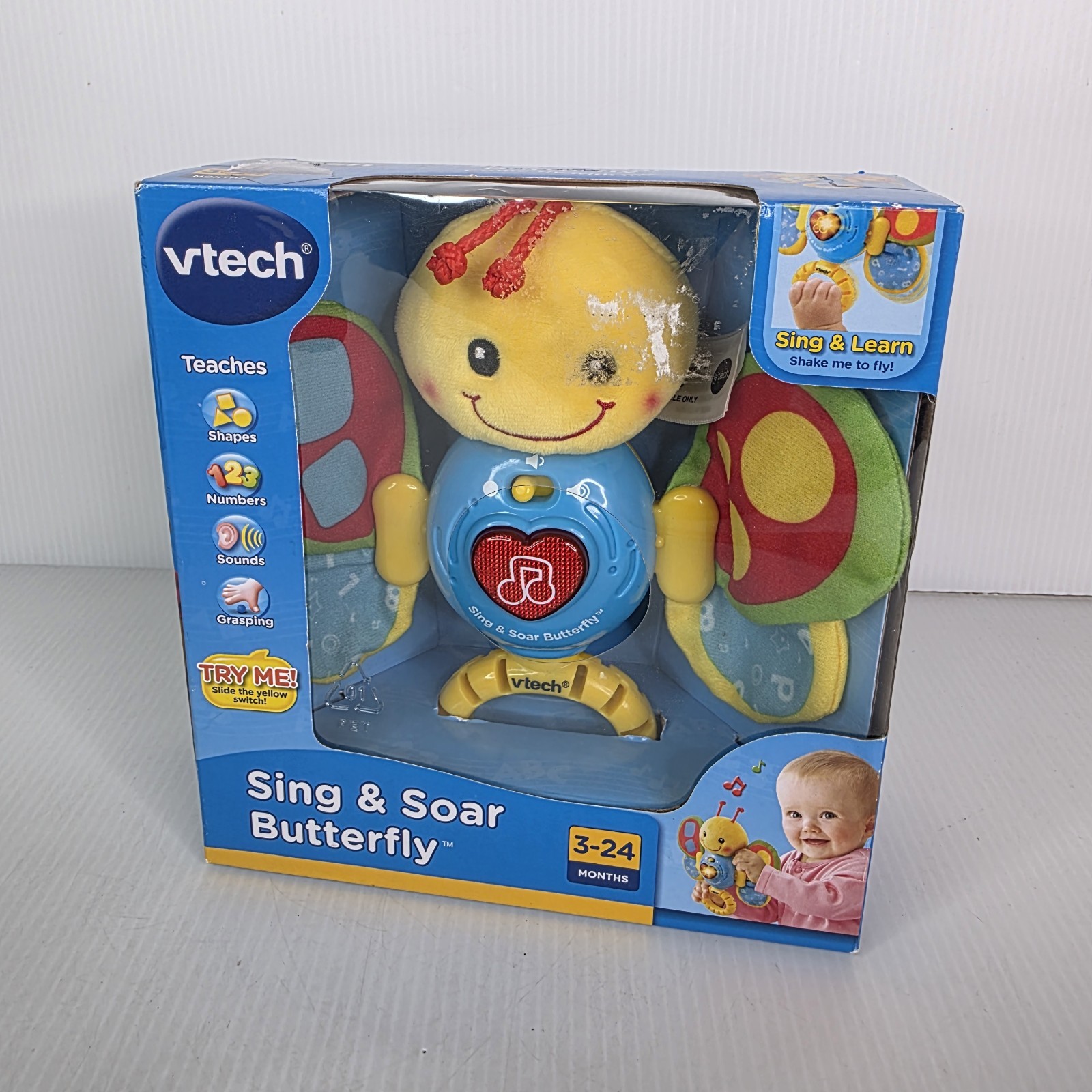 VTECH Sing & Soar Butterfly Learning Toy Music Lights Shapes Numbers Colors NEW