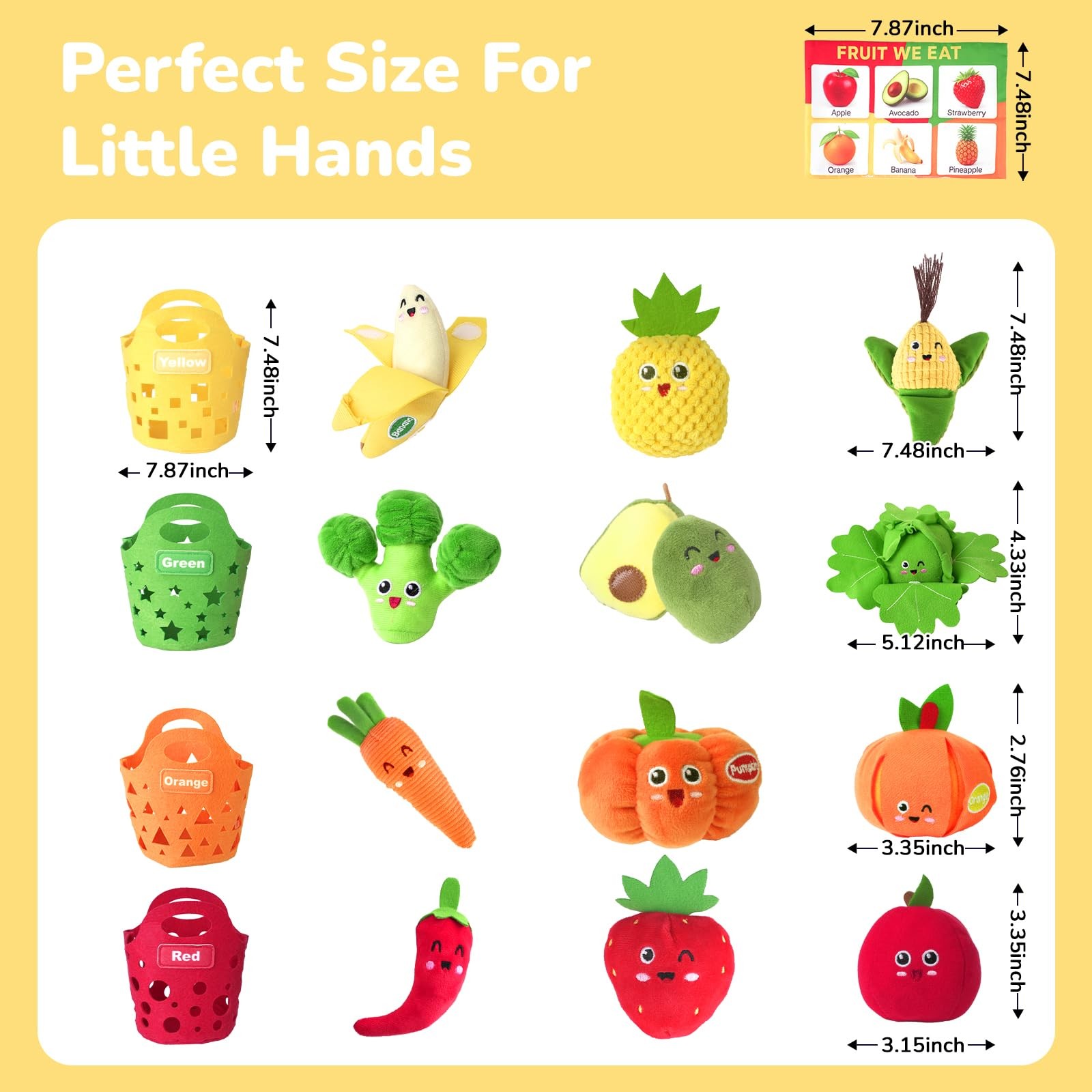 WOWOHAGE Baby Color Sorting Sensory Toys for 6-12 Months – Standard, Colorful