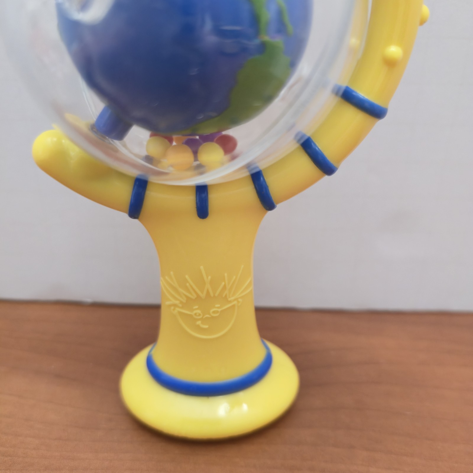 Baby Einstein Earth Rotating Rattle Spins Flying Airplanes HTF
