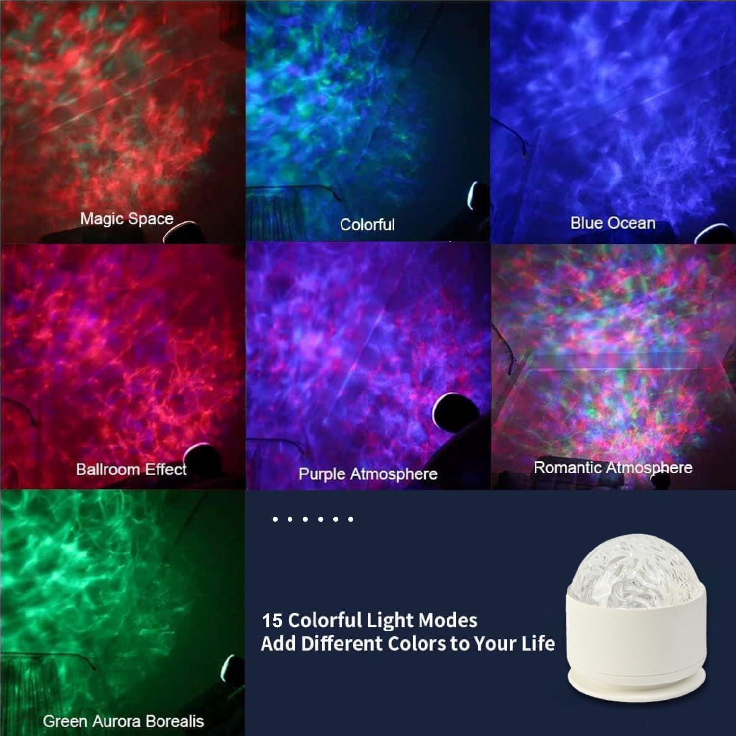Calming Sensory Lights, Sensory Toys for Kids with Autism, Ocean Light Projector