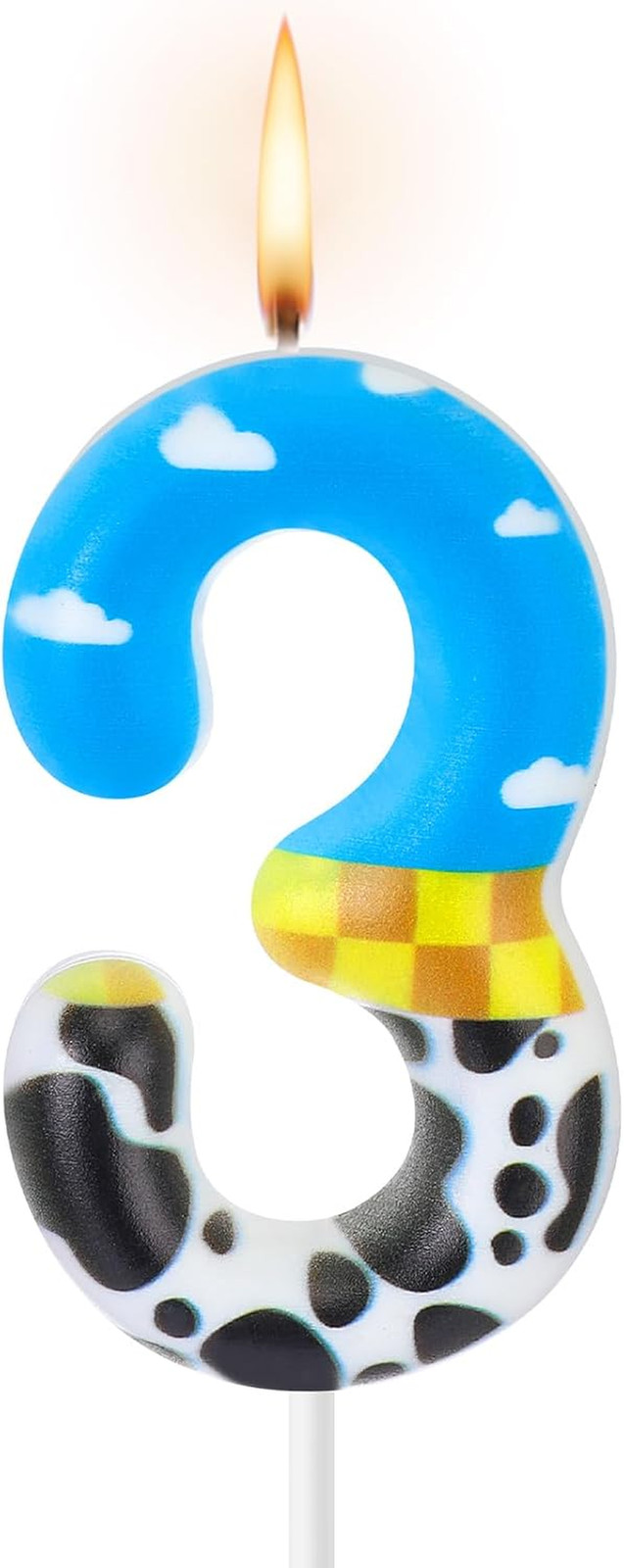 Toy Inspire Game Birthday Number Candle for Kids Toy Cartoon Cake Topper Decorat
