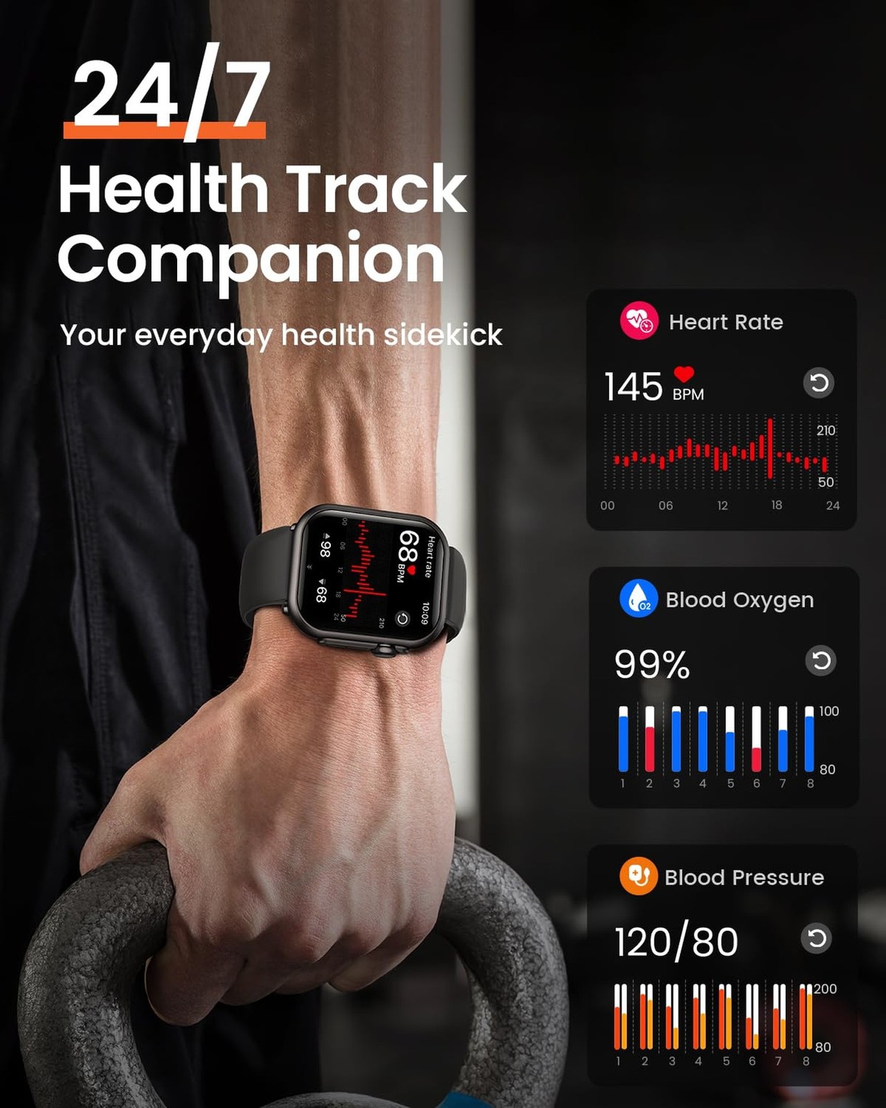 Smart Watches for Women Fitness Tracker: 1.85″ Smartwatch with 30 D… Fast Ship