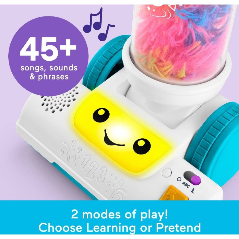 Learn 2-in-1 Vacuum Toddler Electronic Learning Toy with Lights & Music