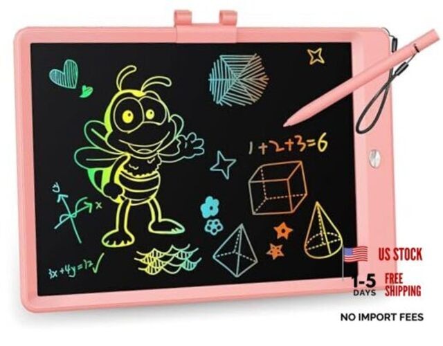 LCD Writing Tablet,Gifts for 3 Years Old Boys and Girls,10 Inch 10in Pink
