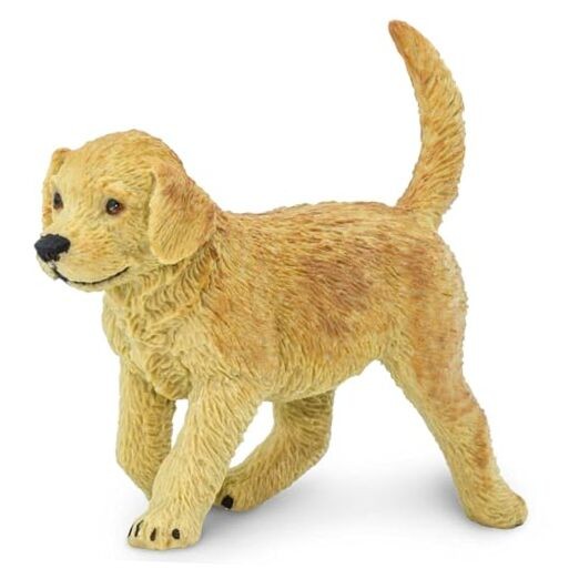 Golden Retriever Puppy Figurine – Hand-Painted, Lifelike 2.75″ Model Figure –