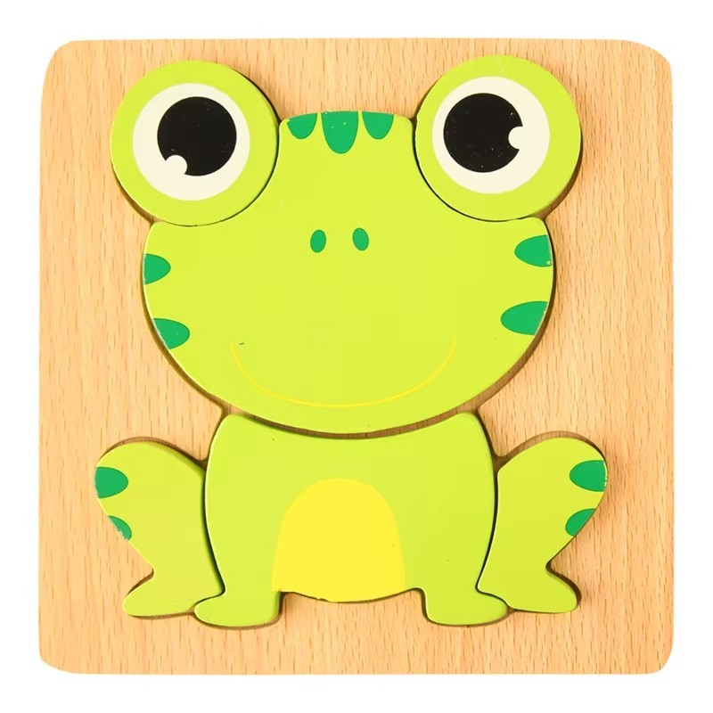 Wooden Animal Traffic Puzzle Educational Learning Toy for Kids Preschool
