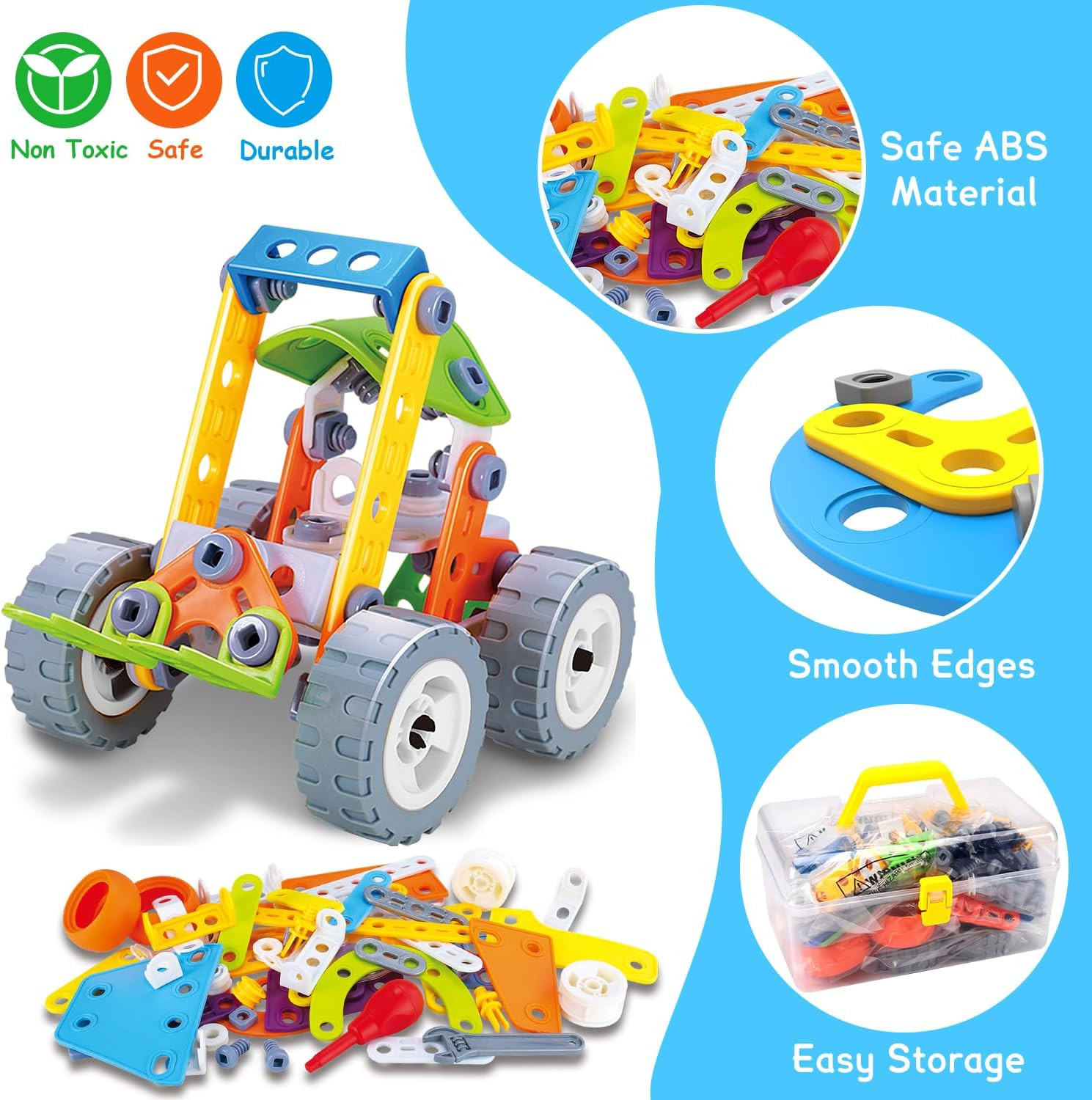 10 in 1 STEM Toys for 4 5 6 7 8+ Year Old Boy Girl Birthday Gifts Building Toys