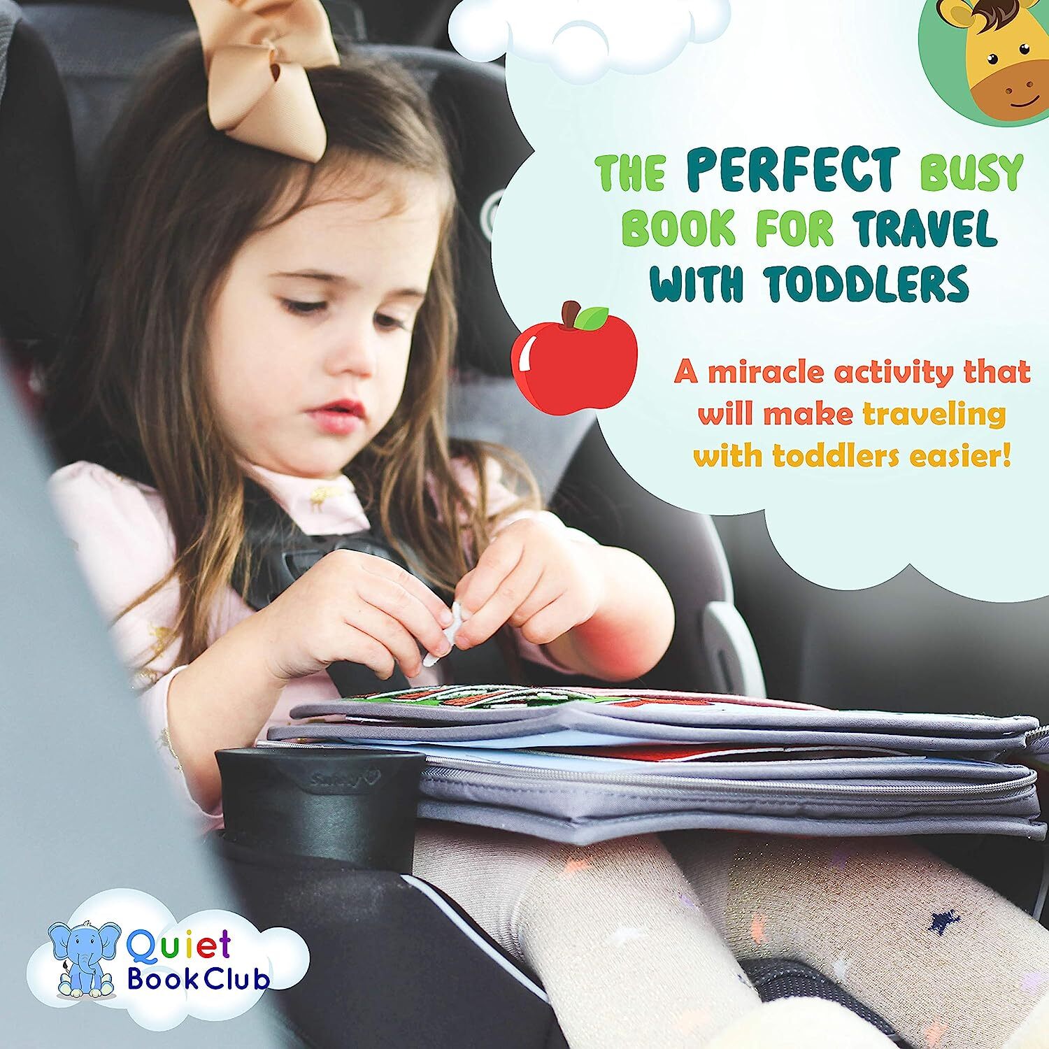Busy Book for Toddler Airplane Car Activities Toy Road Trip Must Have Essential