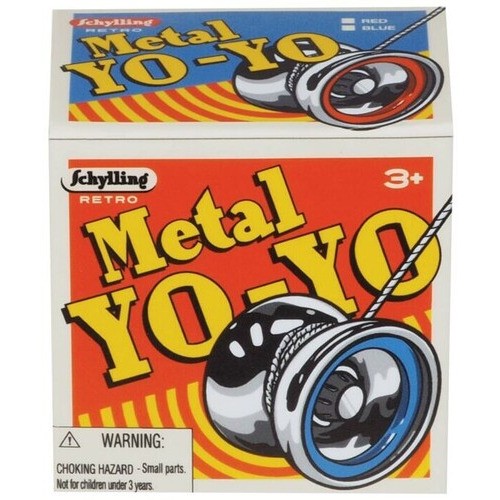 Schylling Retro YO-YO Classic Metal Red/Blue/Silver RYY