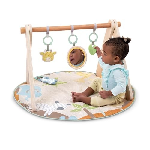 INGENUITY WONDERS INGENUITY WONDER & WOOD TOY ARCH & MAT – MULTI COLOR/BEIGE