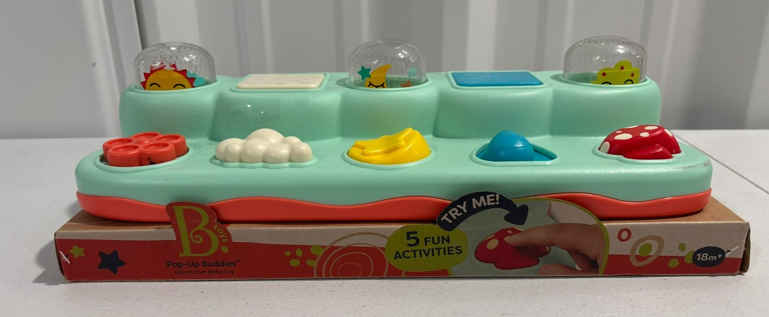 B. Toys Pop-Up Buddies – Educational Interactive Toy for Babies & Toddlers