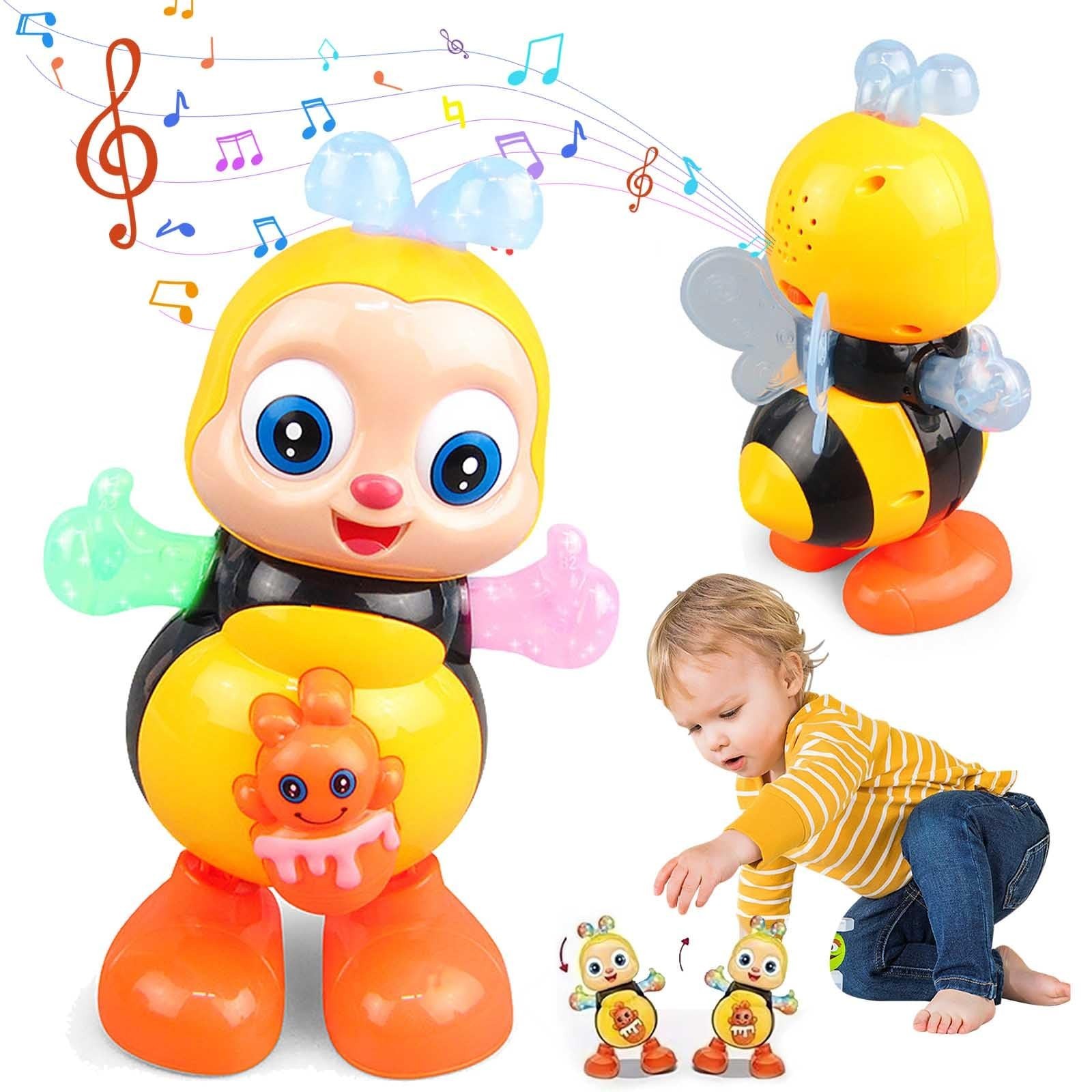 Dancing Bee Toy with Music & LED Lights – Juguete de Abeja Bailarina con Sonidos