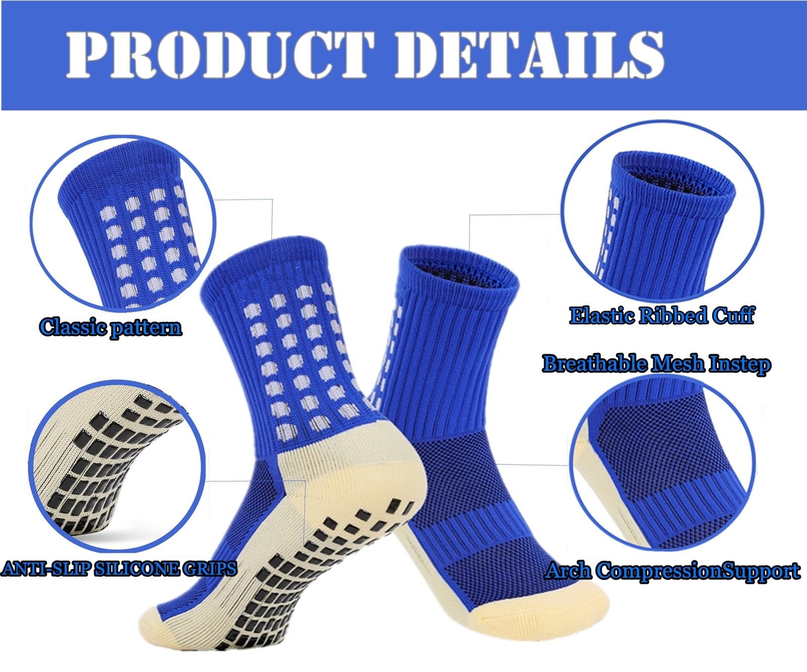 Soccer Socks – Boys and Girls Kids Athletic Sport Socks for Baseball Football…