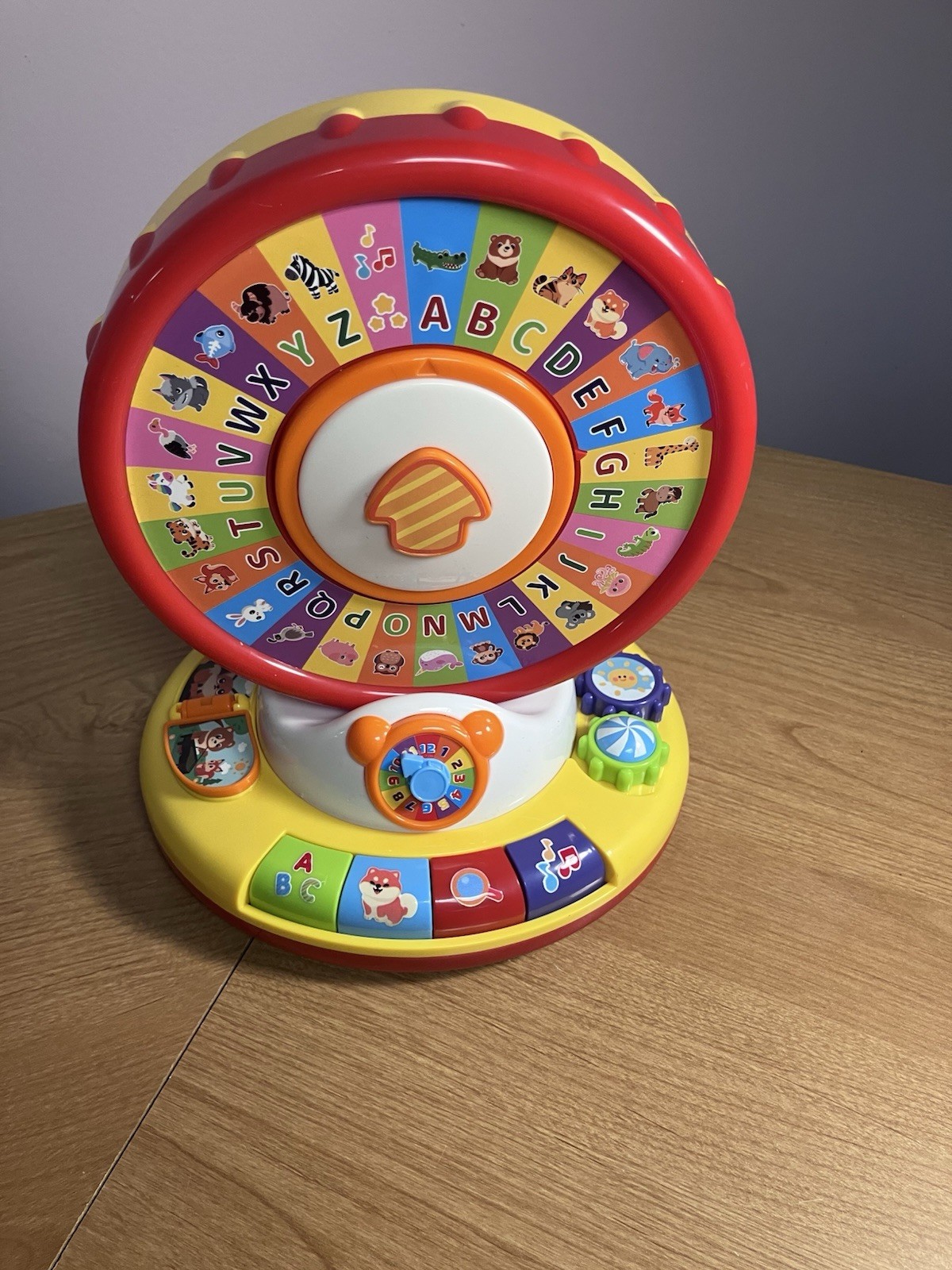 Musical Spin and Sing Alphabet Zoo, Learning Educational Interactive Toys, Pink