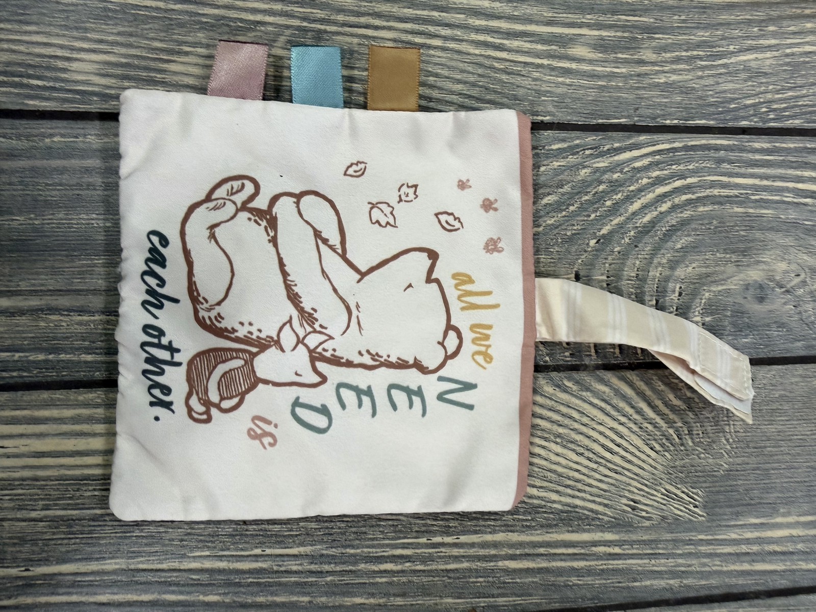Disney Winnie the Pooh & Friends Soft Taggie Crinkle Baby Book Sensory Toy
