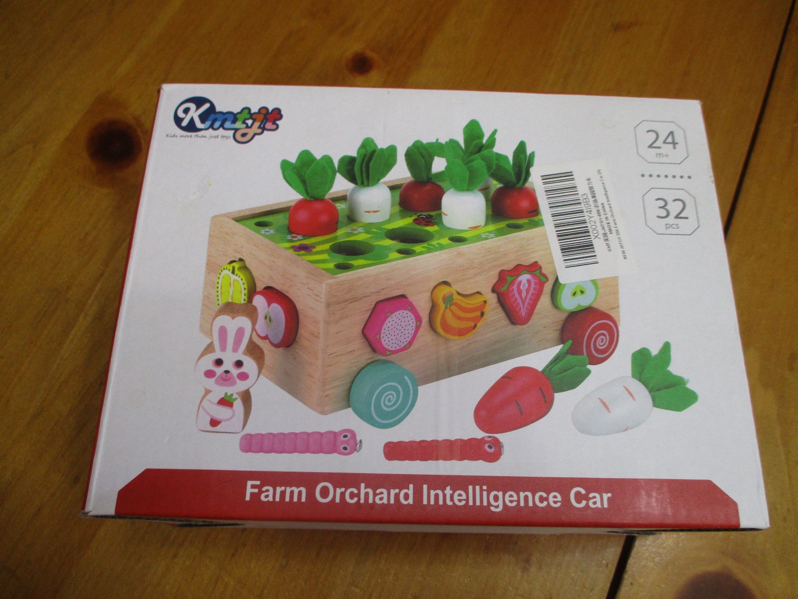 Farm Orchard Intelligence Car ,JHTOY556,32 Pcs,24+ Months,Bright Colors