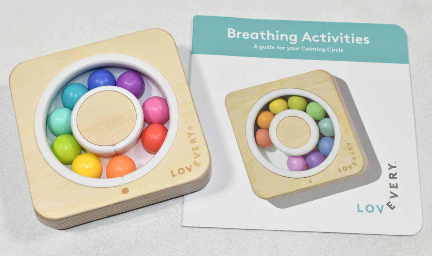 Lovevery Calming Circle & Breathing Activities Play Game Wood Toy Montessori