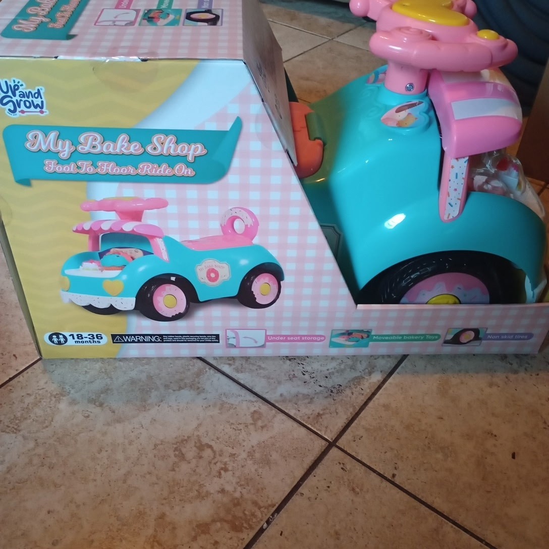 Up And Grow Foot 2 Floor Ride On Princess Vanity & My Bake Shop(Sold Separately)