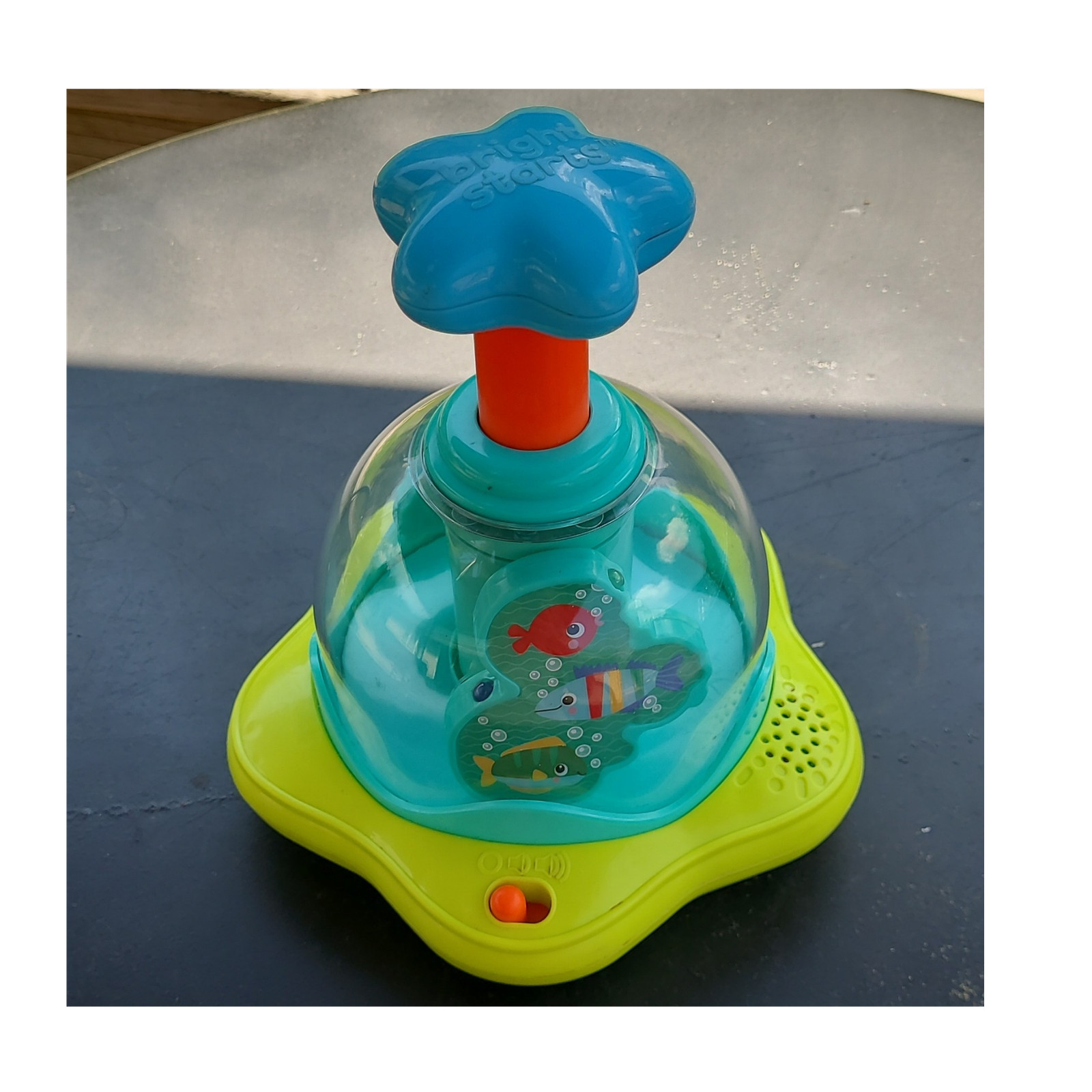 Bright Starts Fish Activity Toy Green Blue Orange Unisex Baby Development Toy