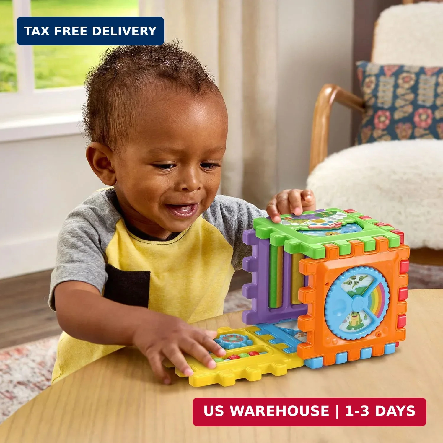 LeapFrog 6-in1 Snap and Learn Busy Cube Motor Skills Baby Toy