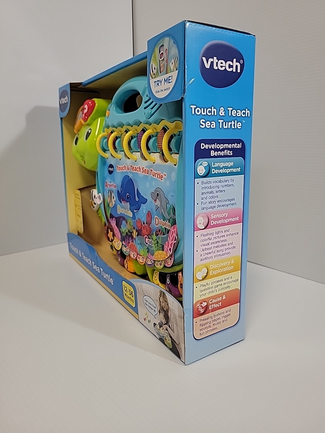 VTech Touch & Teach Sea Turtle, Baby/ Toddler Learning Toy