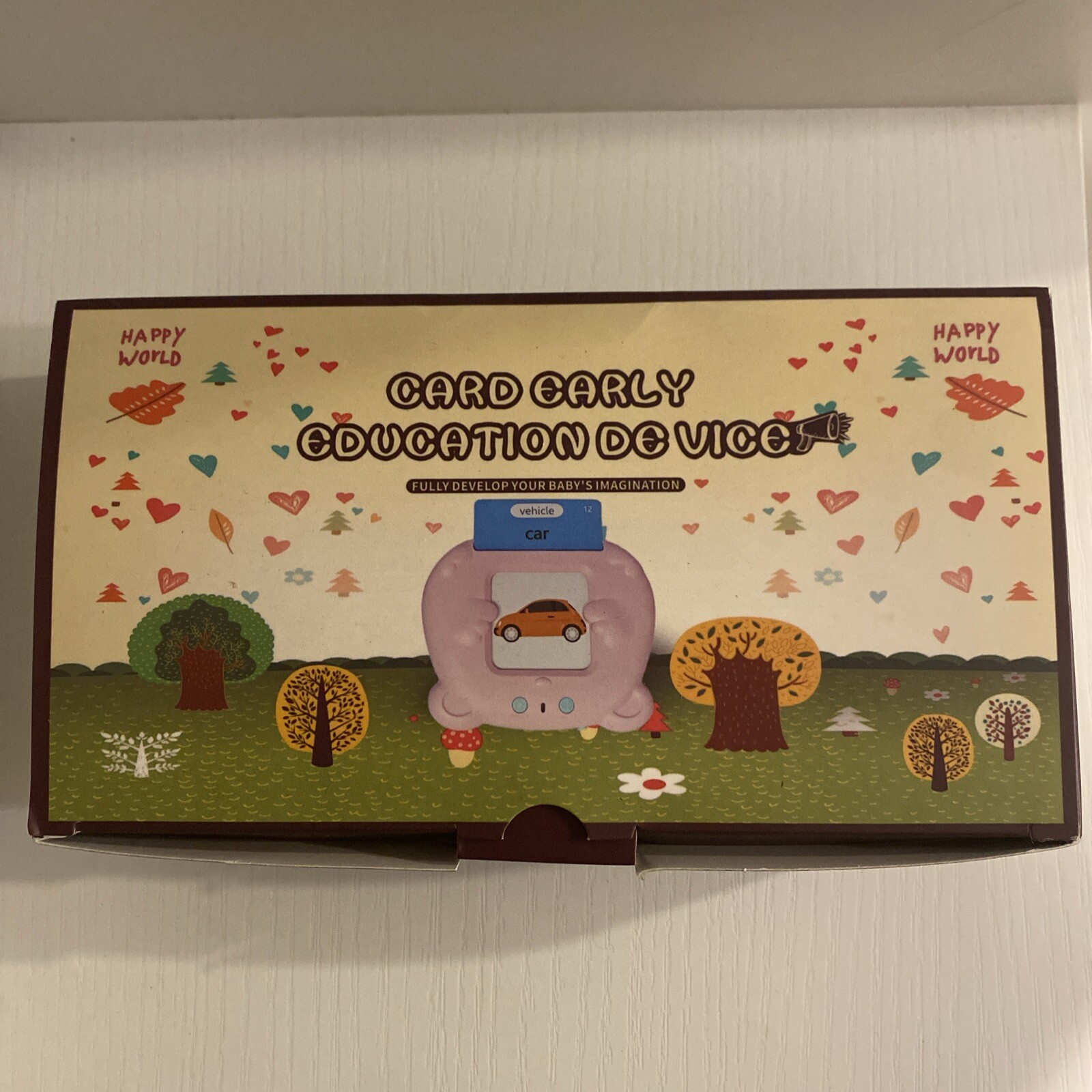 NEW 🍎 Happy World Card Early Education Device, 224 Learning Cards, 18-24 Months