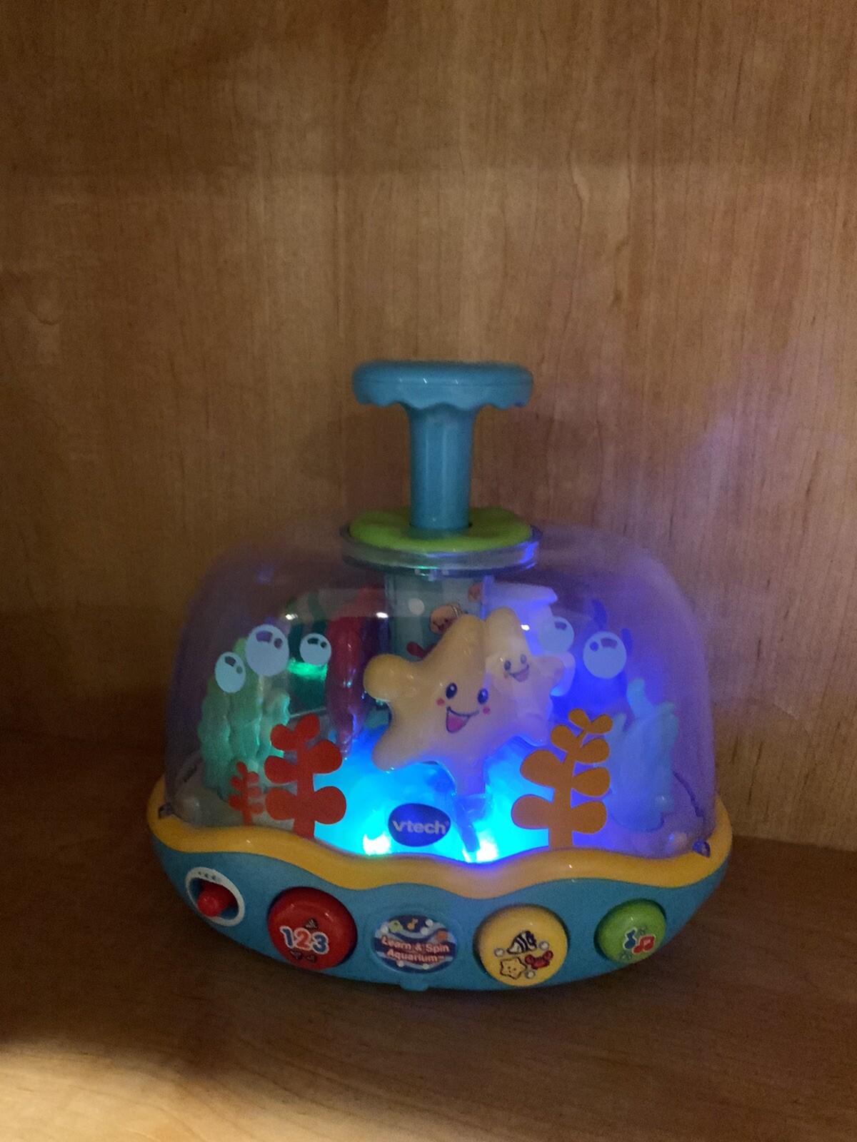 Vetch Fun Time Spinning & Popping Pals Baby Spinner Top Sea Animal Toy Toddler