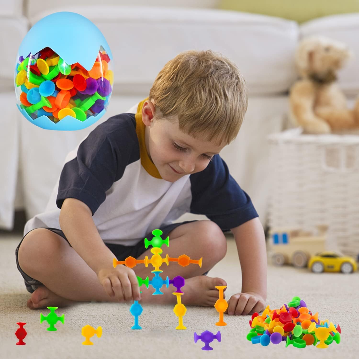 48 Pcs Bath Toys for Kids Ages 3+ Sensory Toys for Autistic Children,Travel Toys