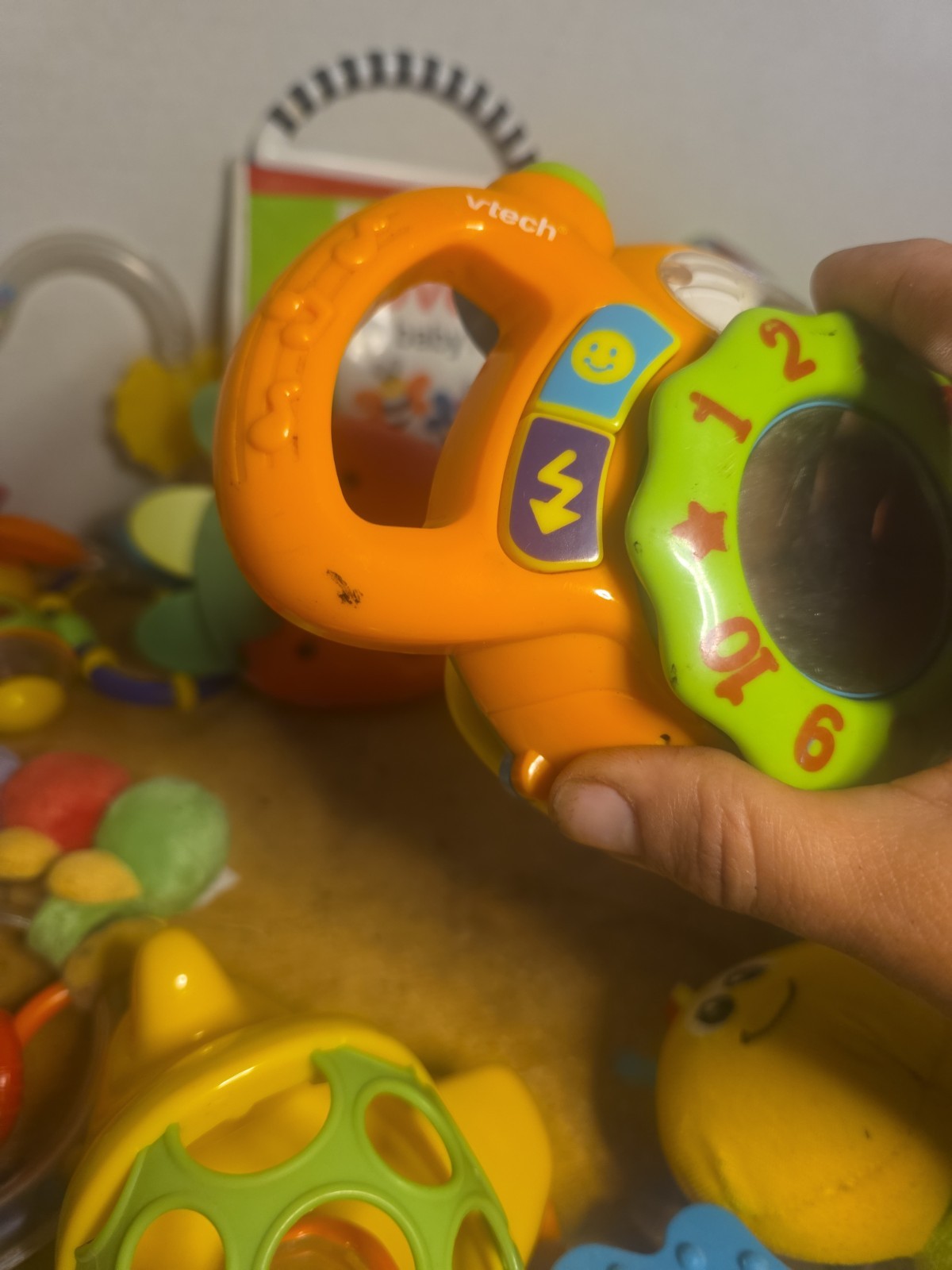 Large Lot Of 15 Developmental Baby Toys Teethers Rattles Sensory, Interactive