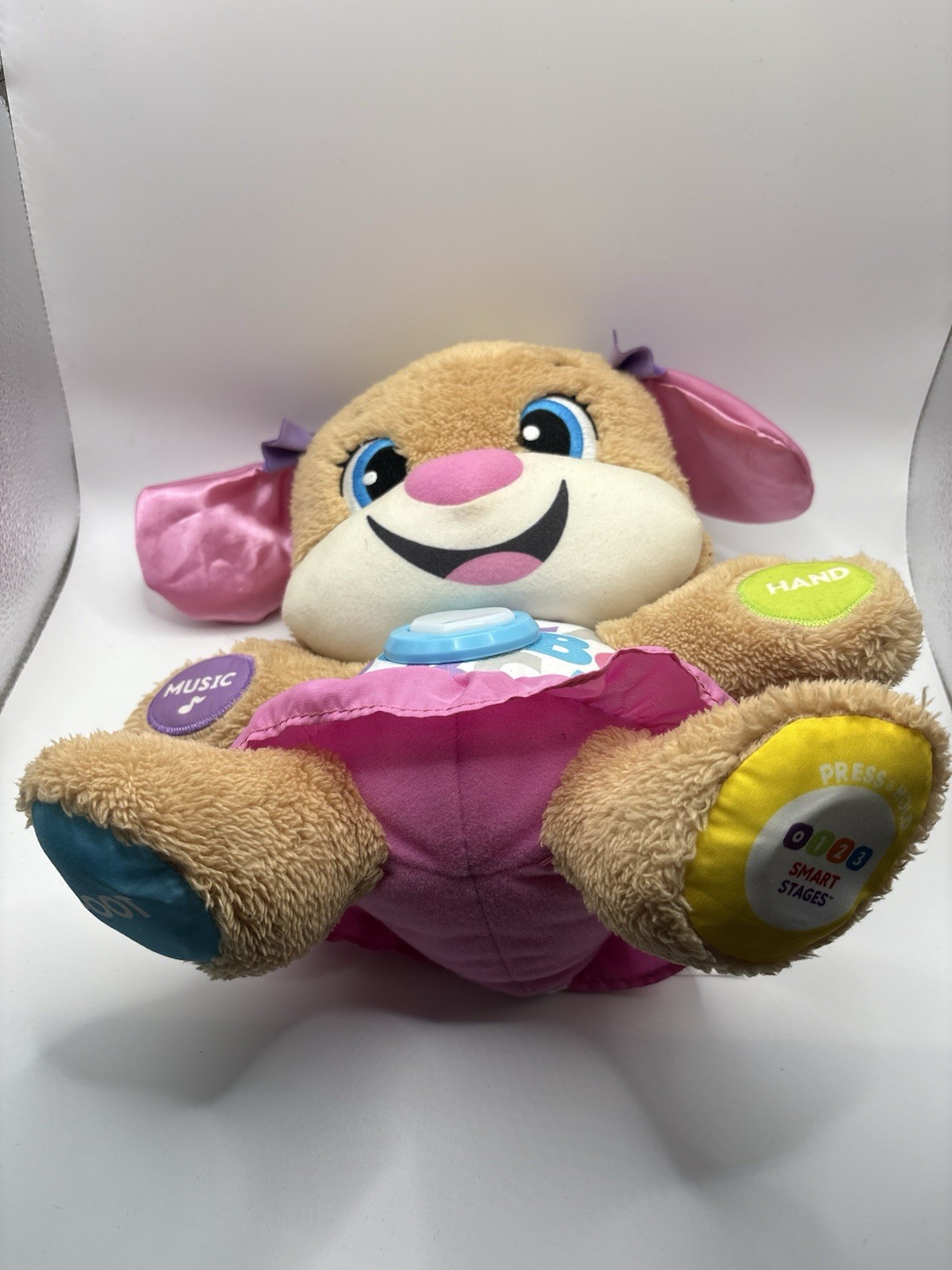 Fisher-Price – Laugh & Learn Smart Stages Sis Plush Toy – Brown