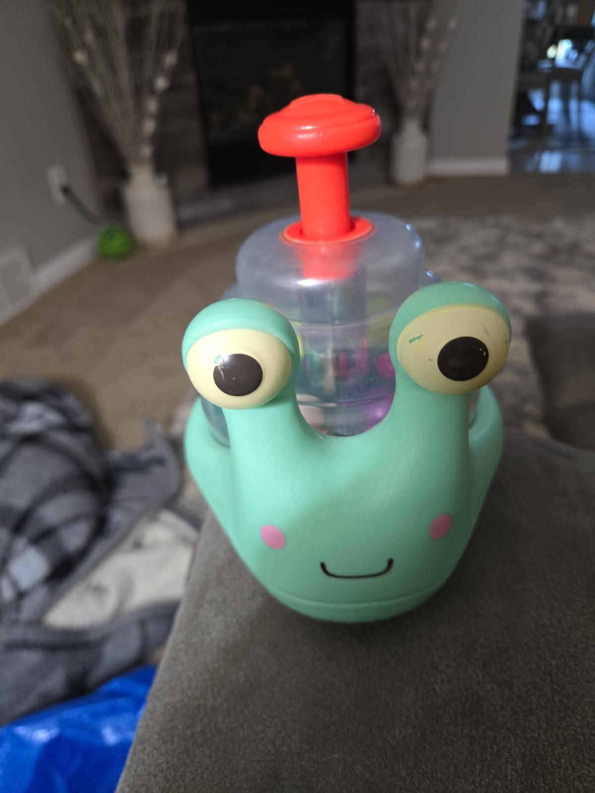 My B Toys Battat Light Up Snail Ball Popper Baby Developmental Toy