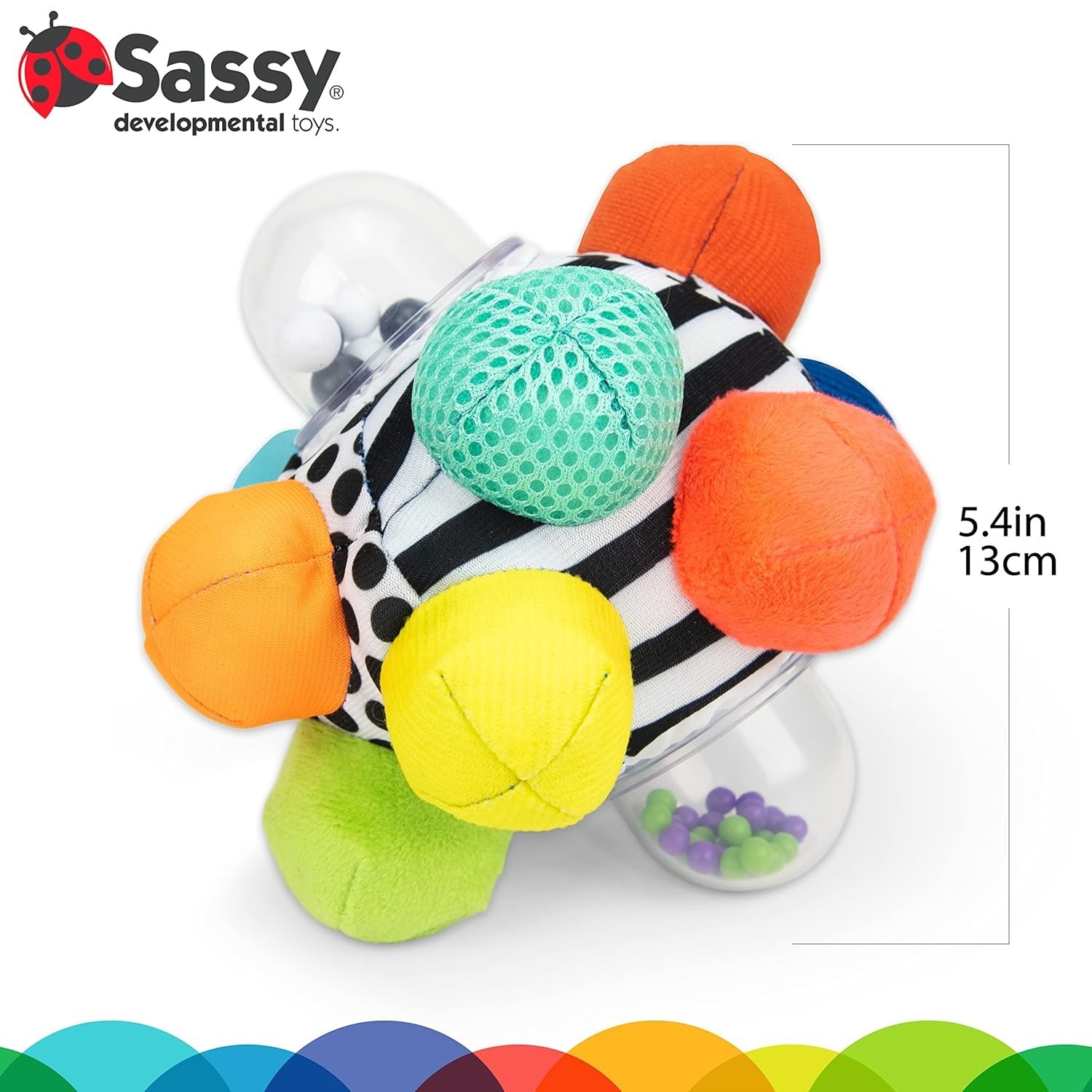 Multi-Color Developmental Bumpy Ball for Baby Motor Skills